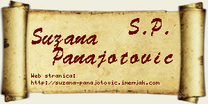 Suzana Panajotović vizit kartica